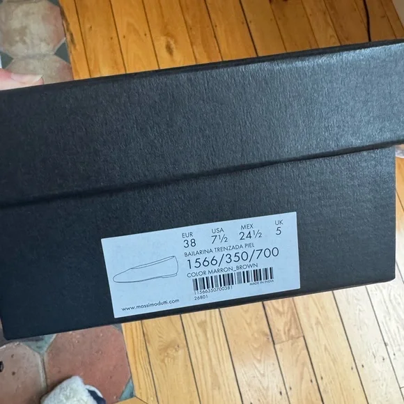 Massimo Dutti  Women's Woven Flats 38 - Picture 6 of 6